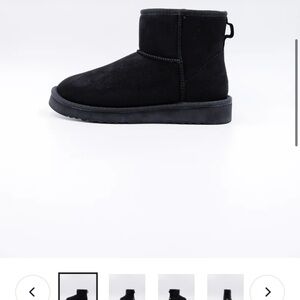 Paw J mini boots black, vegan size 10